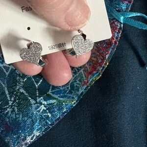 Silver Heart Earrings